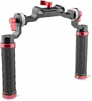 camvate ArriスタイルロゼットHandgrips for 15?mmロッドクランプRailblock DSLRハンドルショルダーリグ(レザーグリップ) n5ksbvb 15mm Rod ARRI Type Rosette Rod Clamp Arm Handle Grip Set Fr